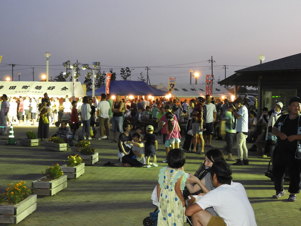 鹿島灘夜祭り開催の様子