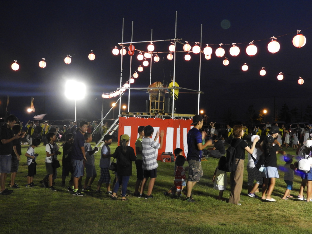 鹿島灘夜祭り開催の様子